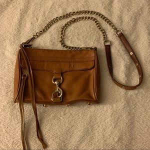 Rebecca Minkoff Leather Mini M.A.C. Bag - Camel/GOld